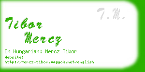 tibor mercz business card